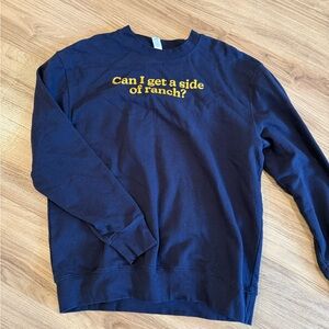 Navy Blue Graphic Men's Sweater
